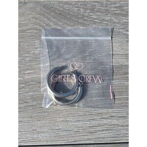 Girls Crew Sparklers Hollow Hoops